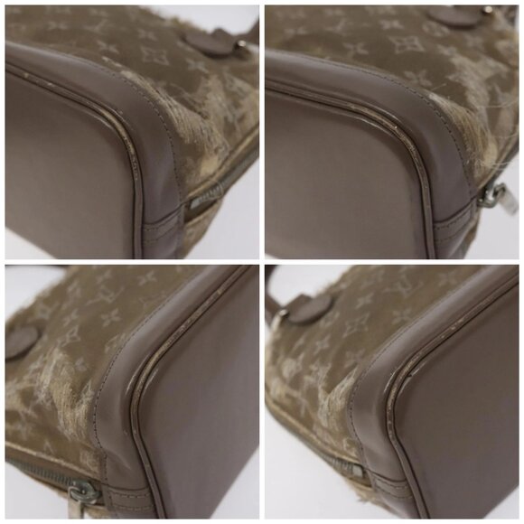 LOUIS VUITTON Monogram Satin Little Alma Hand Bag Gray M92147 LV Auth MY080 - Picture 16 of 16